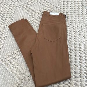 Joes Jeans The Charlie Coated high rise skinny ankle in Maple 25